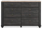 Nanforth  Panel Bed With Dresser And Nightstand