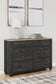 Nanforth  Panel Bed With Dresser And Nightstand