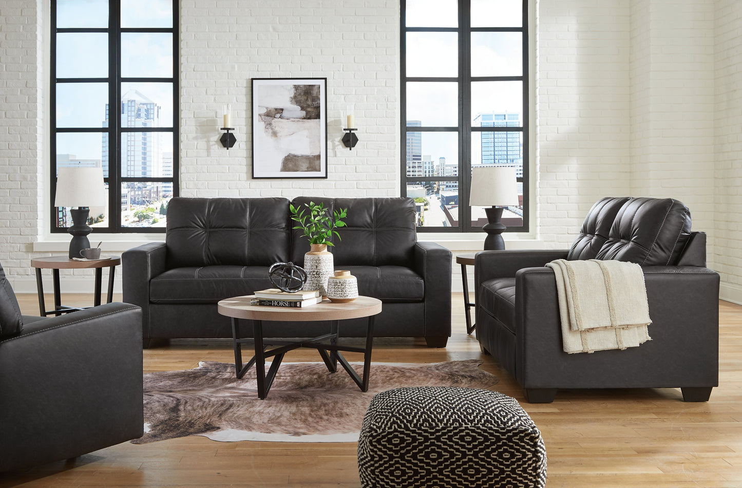 Barlin Mills Sofa, Loveseat and Recliner