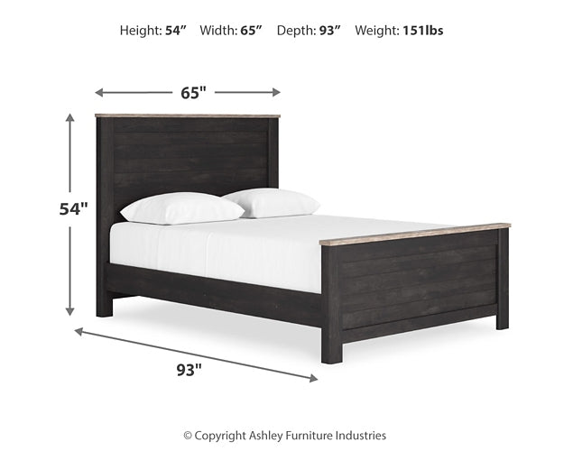 Nanforth  Panel Bed With Dresser