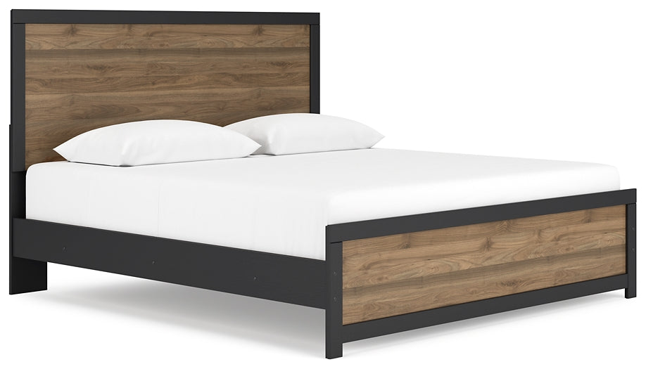 Vertani  Panel Bed With 2 Nightstands