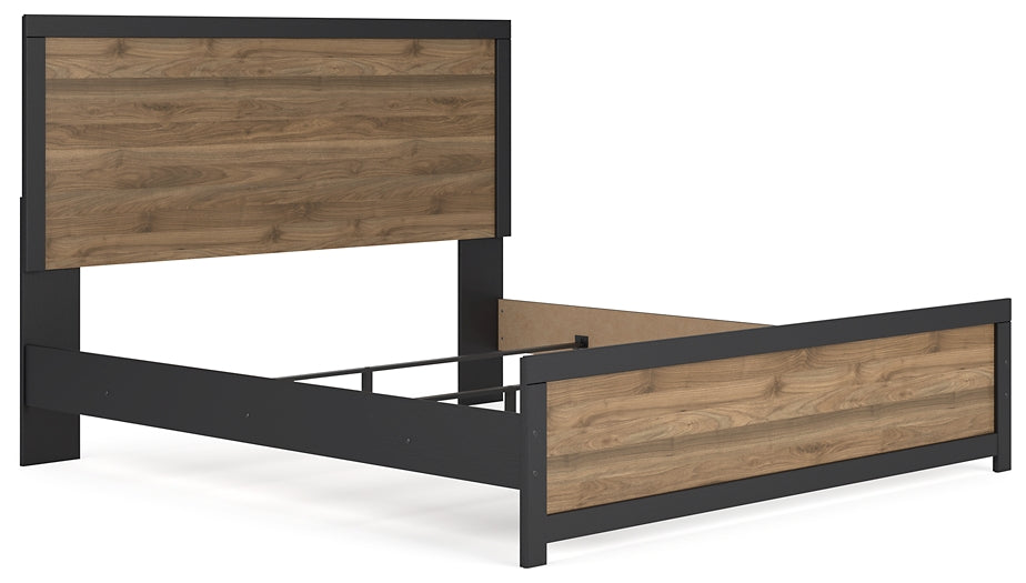 Vertani  Panel Bed With 2 Nightstands