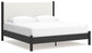 Cadmori  Upholstered Panel Bed With Dresser