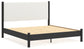 Cadmori  Upholstered Panel Bed With Dresser