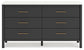 Cadmori  Upholstered Panel Bed With Dresser