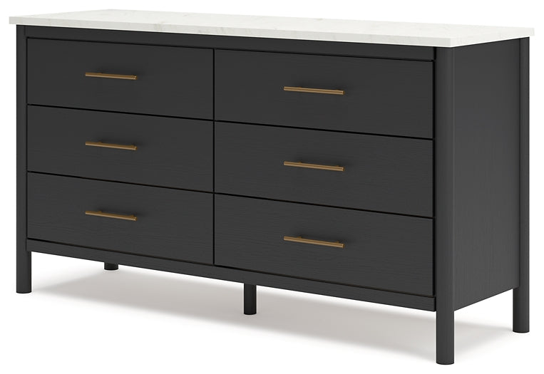 Cadmori  Upholstered Panel Bed With Dresser