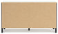 Cadmori  Upholstered Panel Bed With Dresser