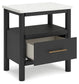 Cadmori  Upholstered Panel Bed With Mirrored Dresser And 2 Nightstands