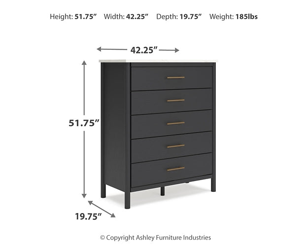 Cadmori  Upholstered Panel Bed With Mirrored Dresser And Chest