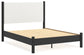 Cadmori  Upholstered Panel Bed With Dresser And 2 Nightstands