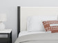 Cadmori  Upholstered Panel Bed With 2 Nightstands