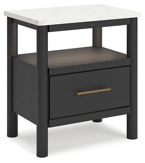 Cadmori  Upholstered Panel Bed With Dresser And 2 Nightstands