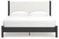 Cadmori  Upholstered Panel Bed With 2 Nightstands