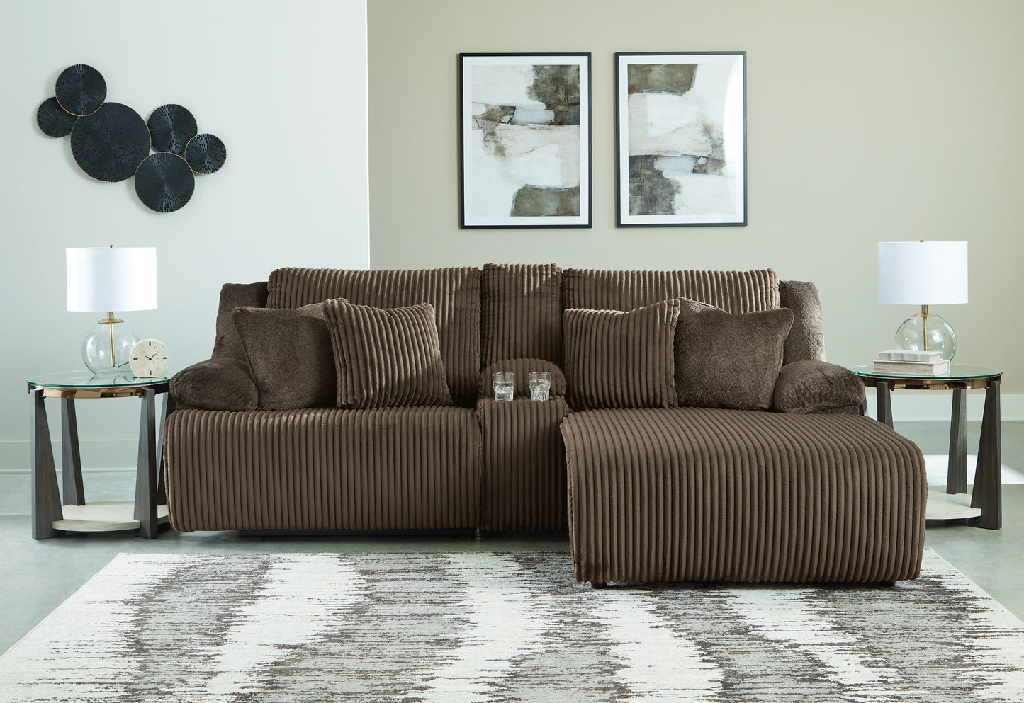 Top Tier 3-Piece Reclining Sectional Sofa with Chaise