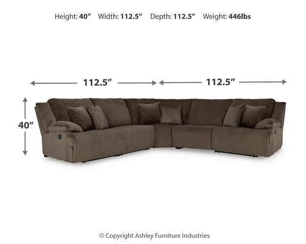 Top Tier 5-Piece Sectional with Recliner