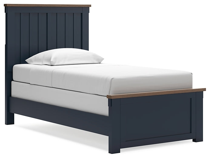 Landocken  Panel Bed With Nightstand