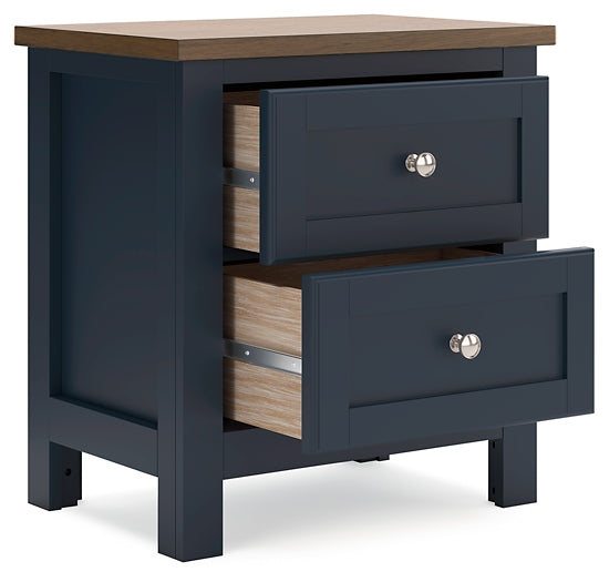 Landocken  Panel Bed With Nightstand