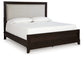 Neymorton  Upholstered Panel Bed With Dresser And 2 Nightstands