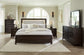 Neymorton  Upholstered Panel Bed With Dresser And 2 Nightstands