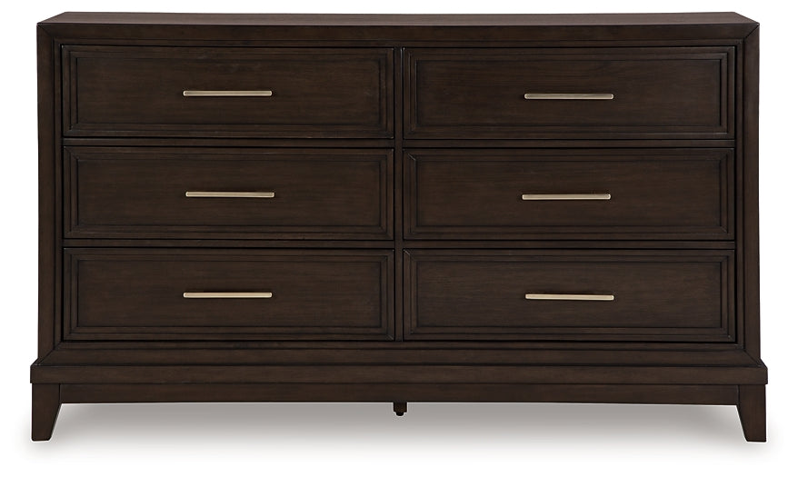 Neymorton California  Upholstered Panel Bed With Dresser