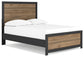 Vertani  Panel Bed With Mirrored Dresser, Chest And 2 Nightstands