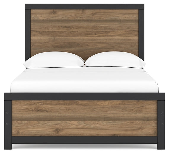 Vertani  Panel Bed With Dresser And 2 Nightstands