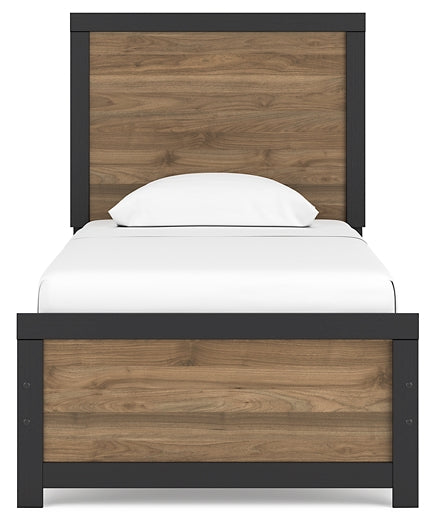 Vertani  Panel Bed With Dresser And 2 Nightstands