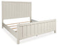 Shaybrock California  Panel Bed With Mirrored Dresser