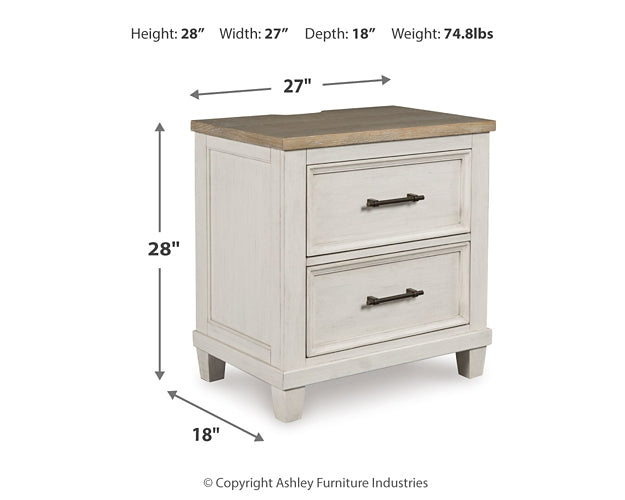 Shaybrock California  Panel Bed With Mirrored Dresser And Nightstand