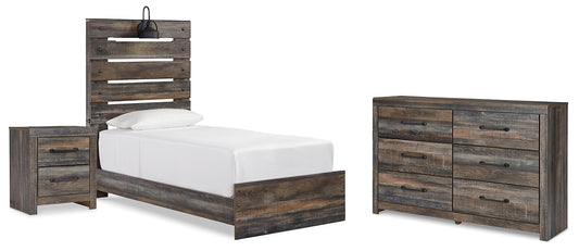 Drystan  Panel Bed With Dresser And Nightstand