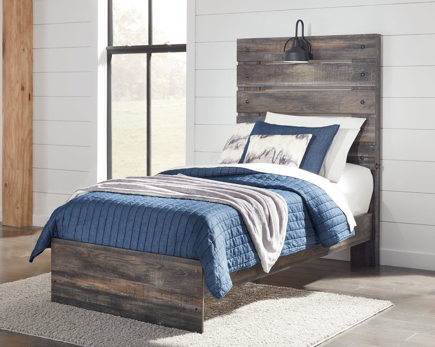 Drystan  Panel Bed With Dresser And Nightstand