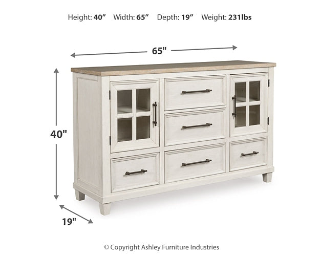 Shaybrock California  Panel Bed With Dresser