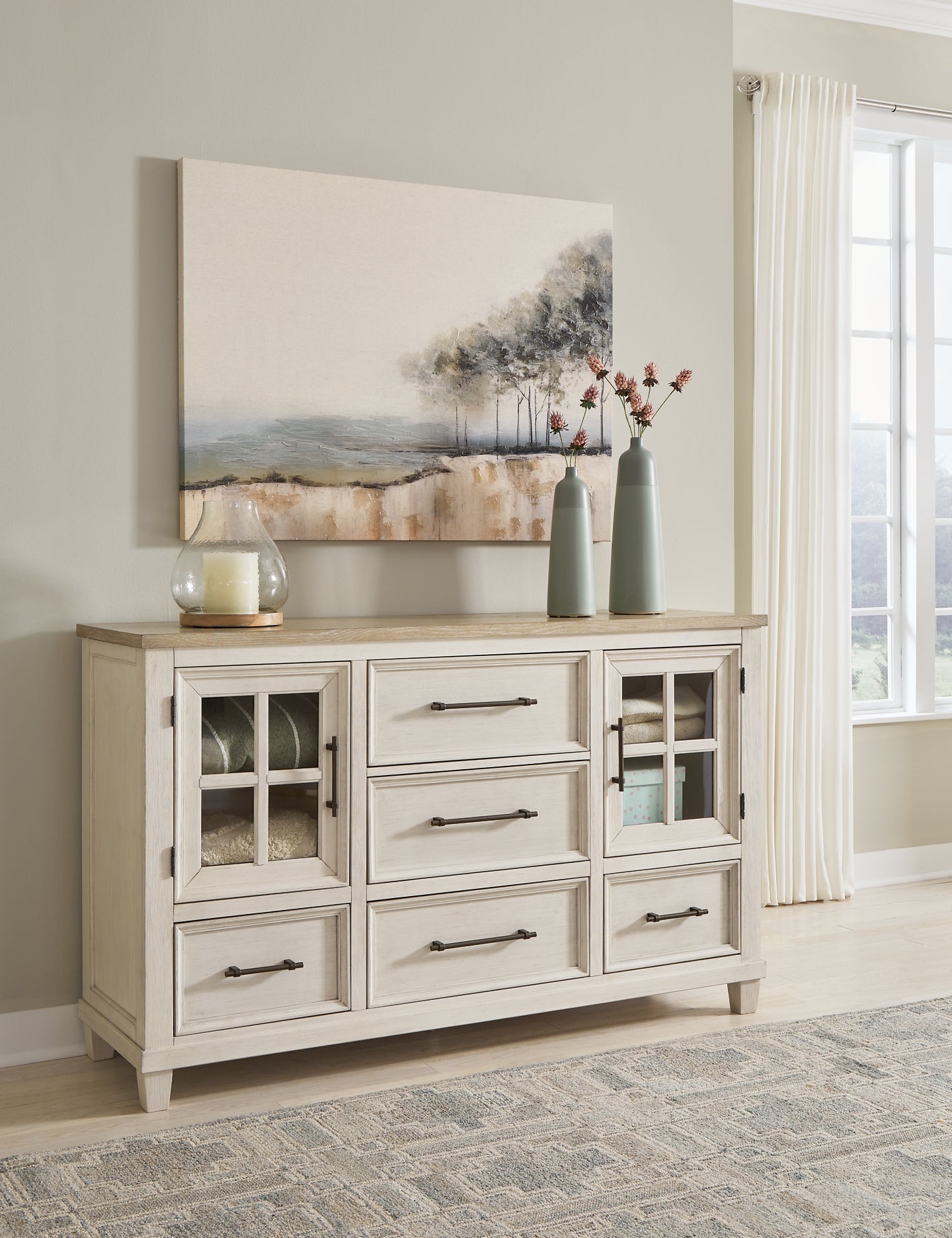 Shaybrock  Panel Bed With Dresser And 2 Nightstands