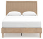 Cielden  Panel Bed With Mirrored Dresser