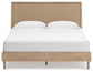 Cielden  Panel Bed With Mirrored Dresser