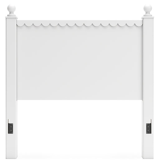 Mollviney  Panel Headboard With Mirrored Dresser