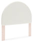 Wistenpine  Upholstered Panel Headboard With Mirrored Dresser