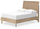 Cielden  Panel Bed With Mirrored Dresser