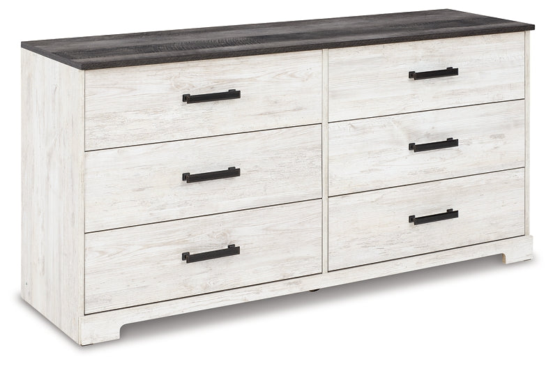 Shawburn  Panel Headboard With Dresser And 2 Nightstands