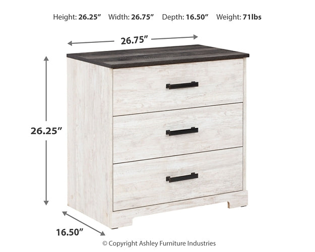 Shawburn  Panel Headboard With Dresser And 2 Nightstands