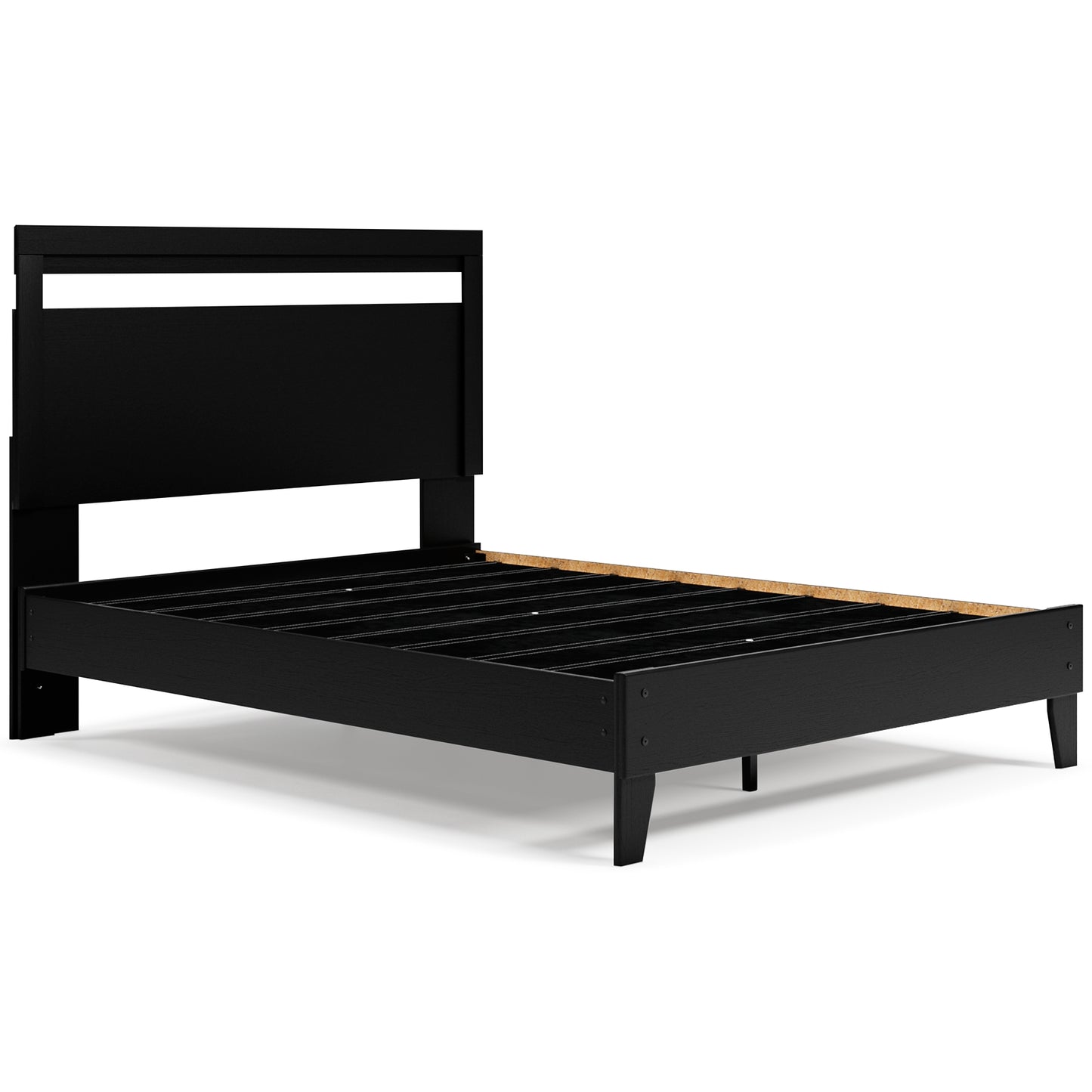 Finch  Panel Platform Bed With 2 Nightstands