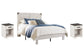 Shawburn  Panel Platform Bed With 2 Nightstands