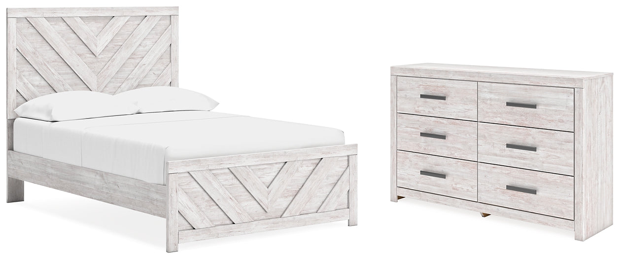 Cayboni  Panel Bed With Dresser