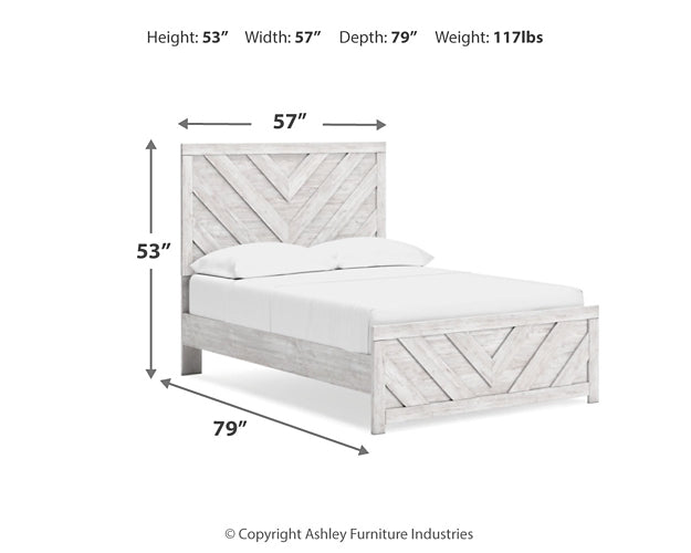 Cayboni  Panel Bed With Dresser