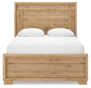 Galliden  Panel Bed With Mirrored Dresser, Chest And 2 Nightstands