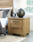 Galliden  Panel Bed With Mirrored Dresser And Nightstand