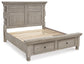 Harrastone  Panel Bed With Dresser And Nightstand