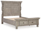 Harrastone  Panel Bed With Dresser And Nightstand