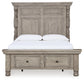 Harrastone  Panel Bed With Dresser And Nightstand