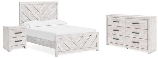 Cayboni  Panel Bed With Dresser And Nightstand